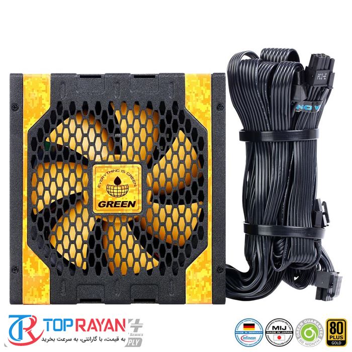 منبع تغذیه کامپیوتر گرین مدل GP500A UK Plus - 4