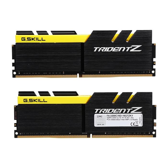 رم کامپیوتر دو کاناله جی اسکیل مدل تریدنت زد با ظرفیت 16GB و فرکانس 3200MHZ  - 3
