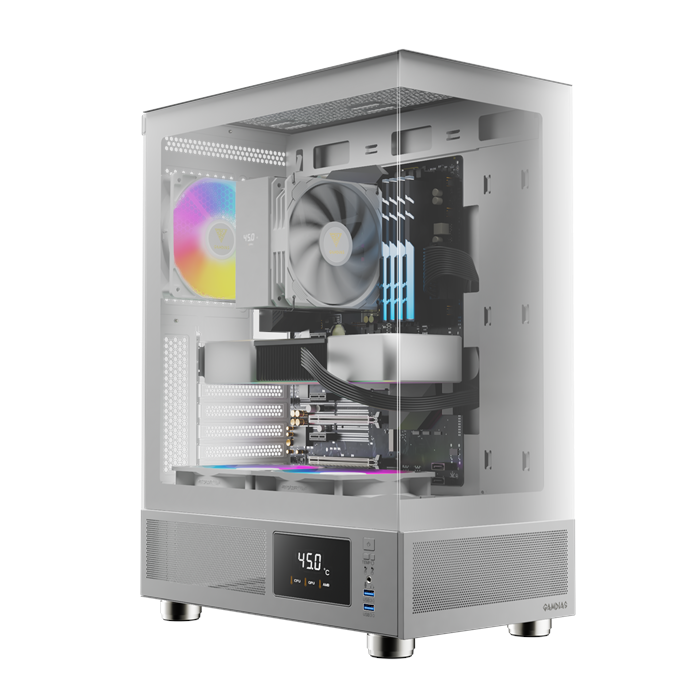 کیس گیمینگ گیم دیاس سفید ATLAS E1 ARGB