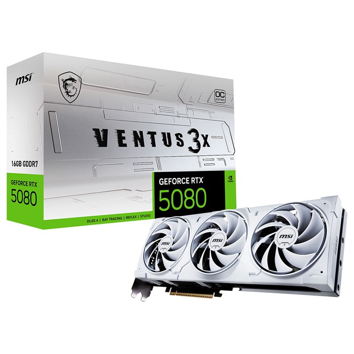 کارت گرافیک ام اس آی مدل GeForce RTX 5080 16G VENTUS 3X OC سفید