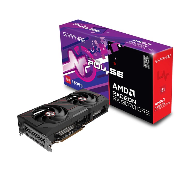 کارت گرافیک سافایر مدل PULSE AMD Radeon RX 9070 GRE Gaming OC 12GB GPU