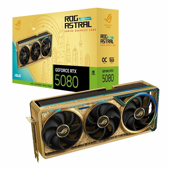  کارت گرافیک  ROG Astral RTX 5080 Dhahab CORE OC 16G