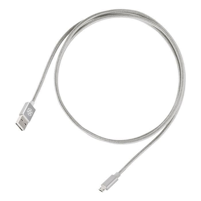 کابل تبدیل USB به Micro USB سیلوراستون مدل CPU01S  طول 1.8 متر