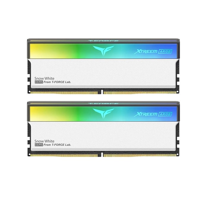 رم کامپیوتر DDR5 دو کاناله 6000 سفید   مگاهرتز CL30 تیم گروپ مدل  T-Force Xtreem گیگابایت32