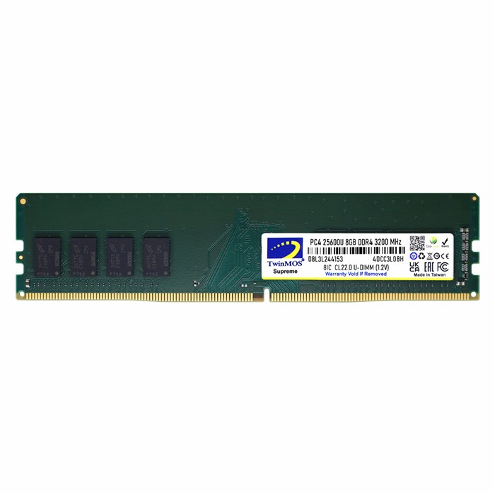 رم کامپیوتر DDR4 تک کاناله 3200 مگاهرتز CL22 توین موس ظرفیت 8 گیگابایت