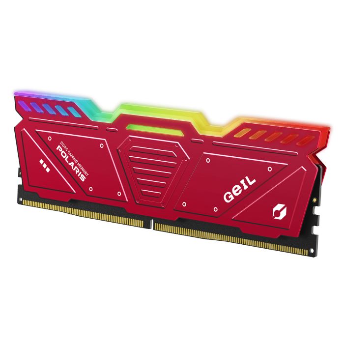 رم کامپیوتر DDR5 دو کاناله 5600 مگاهرتز CL38 گیل Polaris RGB (Red) ظرفیت 32 گیگابایت - 4