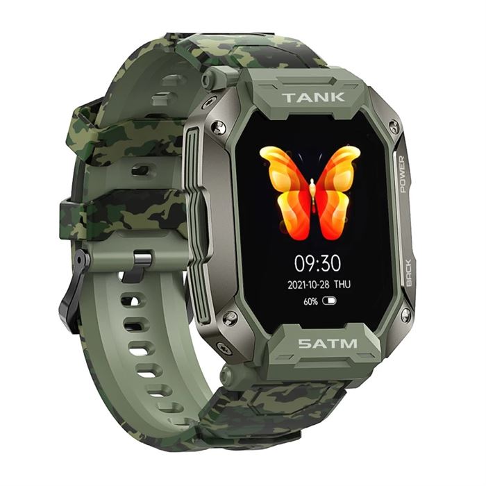 ساعت هوشمند کازپت مدل TANK M1 Camo Green - 3