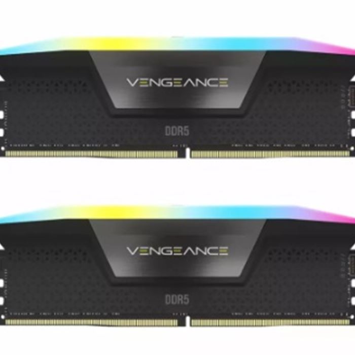 رم کامپیوتر DDR5 دو کاناله 5200 مگاهرتز CL38 کورسیر VENGEANCE RGB ظرفیت 96 گیگابایت