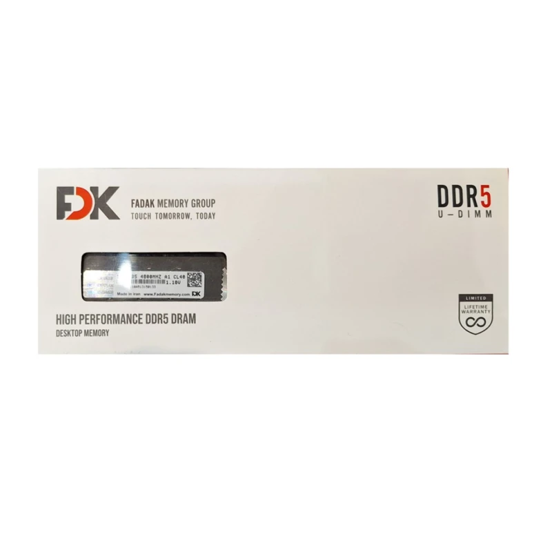 رم کامپیوتر DDR5 تک کاناله 4800 مگاهرتز CL40 اف دی کی ظرفیت 16 گیگابایت - 2