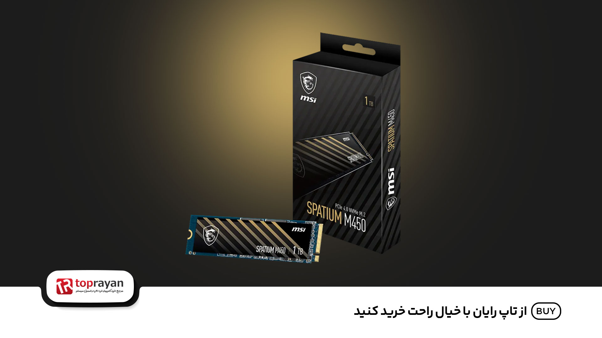 اس اس دی ام اس آی SSD MSI SPATIUM M450 1TB