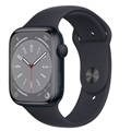 Apple Series 8 45mm Midnight (Black) Aluminum Case with Sport Band Watch 