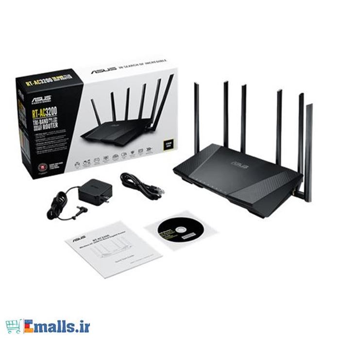 روتر بی‌ سیم گیگابیتی و سه بانده ایسوس مدل RT-AC3200 - 8