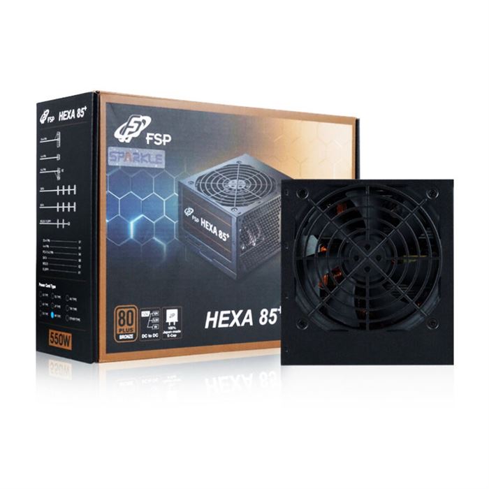 پاور 550 وات اف اس پی مدل HEXA 85+ PRO HA2-550 Bronze