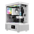 Gamdias ATLAS E2 CG ARGB WHITE Mid Tower Case