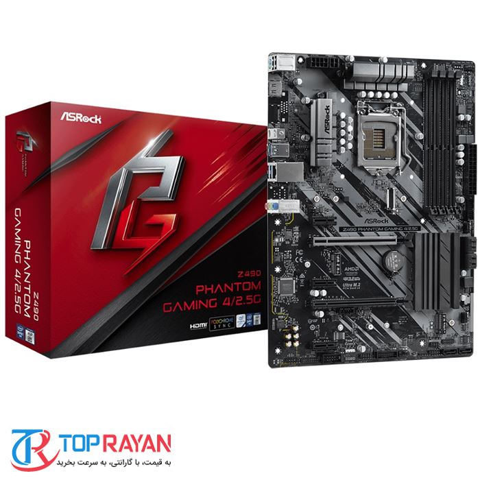 مادربرد ازراک مدل Z490 Phantom Gaming 4/2.5 G سوکت 1200 - 2
