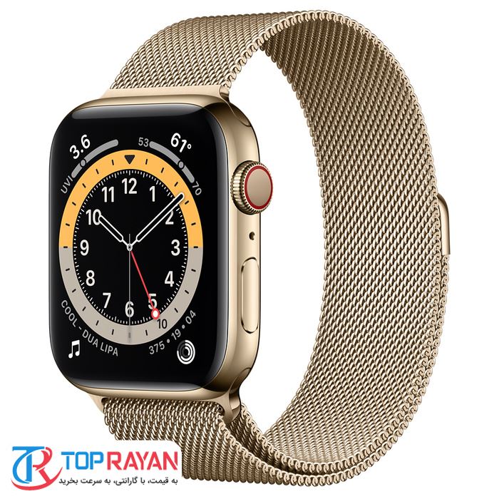 ساعت هوشمند اپل سری 6 طلایی مدل Milanese Loop 44mm - 2