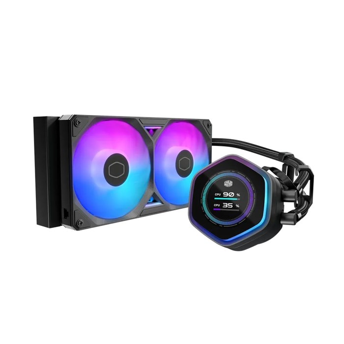 خنک کننده پردازنده مایع کولر مستر آرجی بی  MASTERLIQUID Atmos II LCD  - 2