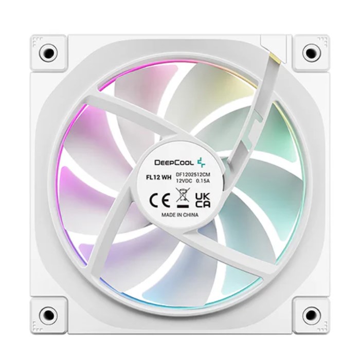فن خنک کننده کیس کامپیوتر گیمینگ دیپ کول مدل FL12 WH - 4