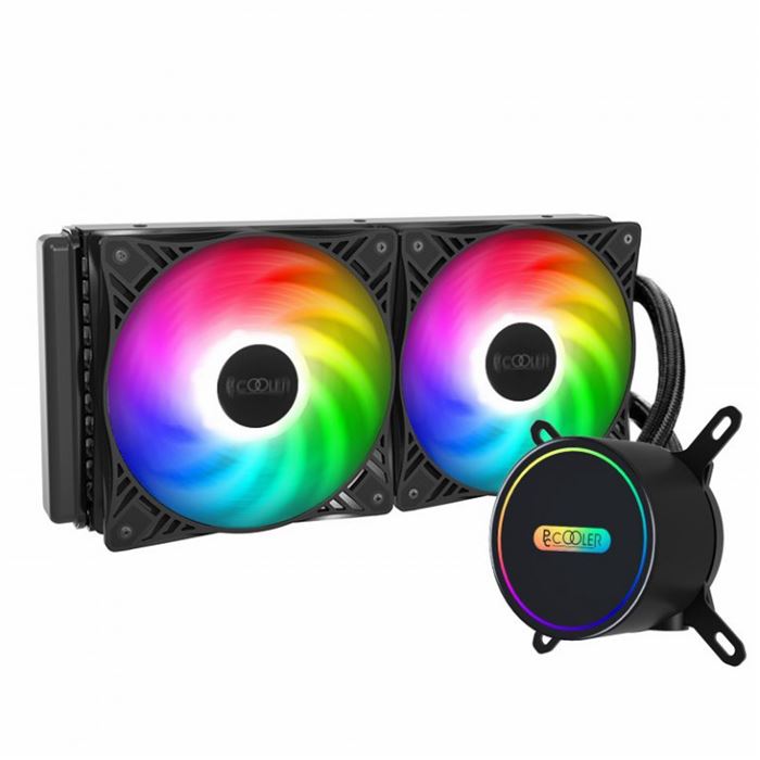 خنک کننده پردازنده پی سی کولر مدل PCcooler GI-Cl240vc نور پردازی ARGB