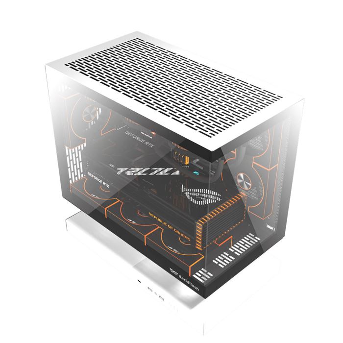 کیس کامپیوتر گیمینگ دارک فلش مدل FLOATRON F1 M-ATX B&W - 5