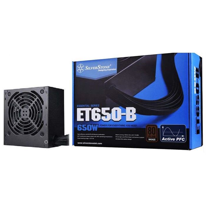 منبع تغذیه کامپیوتر سیلوراستون مدل Essential SST-ET650-B