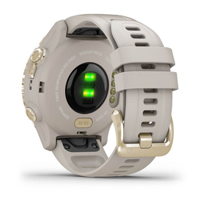 ساعت گارمین مدل Descent Mk2S Light Gold with Light Sand Silicone Band - 3