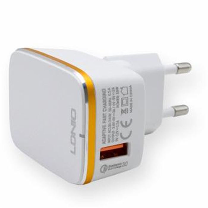 شارژر دیواری الدینیو مدل A1204Q به همراه کابل تبدیل USB-C - 5