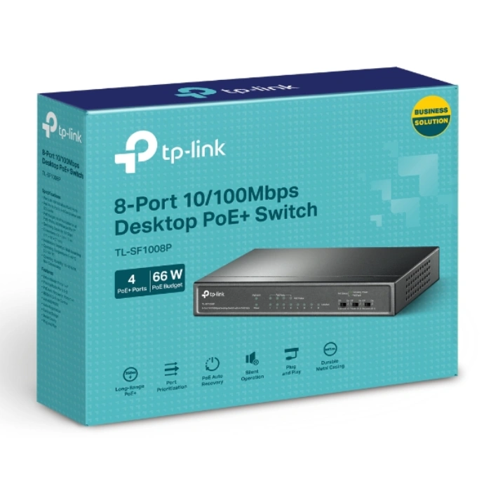 سوئیچ 8 پورت دسکتاپ تی پی لینک مدل 10/100 Mbps RJ45 ports - 4