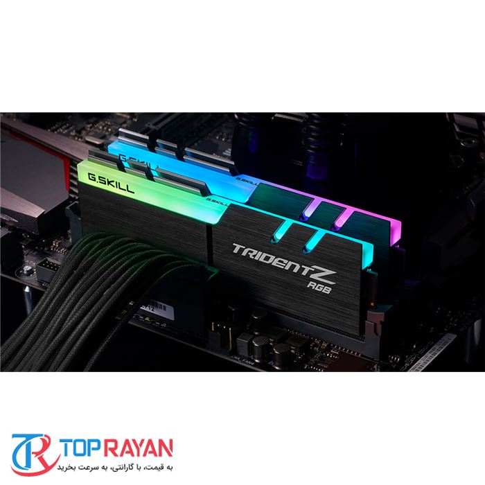 رم کامپیوتر DDR4 دو کاناله 3600 مگاهرتز CL18 جی اسکیل مدل TridentZ RGB ظرفیت 32 گیگابایت - 2