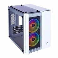 Corsair Crystal Series 280X RGB White Tempered Glass Micro ATX Case