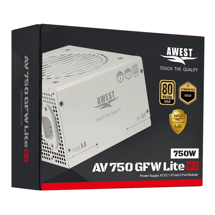 پاور اوست 750 وات گلد فول ماژولار AV750-GFW LITE V3 - 2