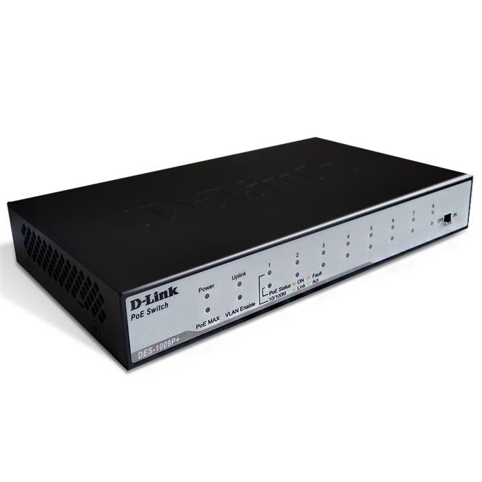 سوییچ 8 پورت PoE دی لینک مدل +DES 1009P