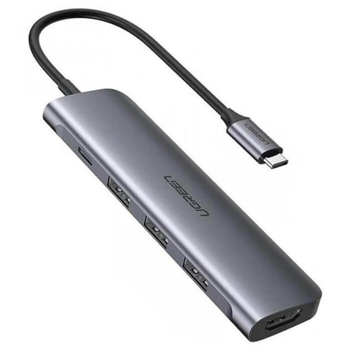 کابل تبدیل Type C به HDMI +USB 3.0*3 +PD power Converter مدل CM136