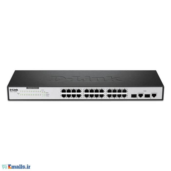 سوییچ 24 پورت مگابیتی، غیر مدیریتی و رکمونت دی-لینک مدل DES-1026G با دو پورت گیگابیتی - 5