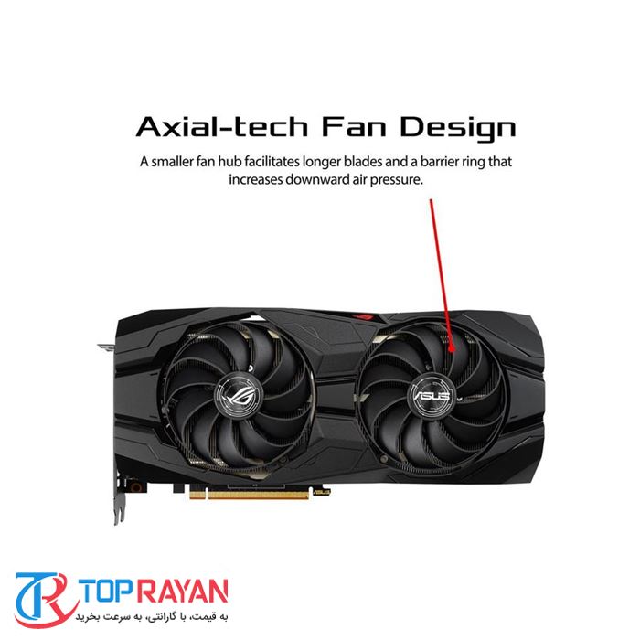 کارت گرافیک ایسوس مدل ROG-STRIX-RX5500XT-O۸G-GAMING با حافظه 8 گیگابایت - 2