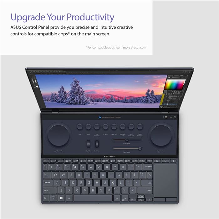 لپ تاپ 14.5 اینچی ایسوس مدل ZenBook Pro Duo 14 UX8402ZE پردازنده Core i7 12700H رم 16GB حافظه 1TB SSD گرافیک4GB RTX3050Ti - 12