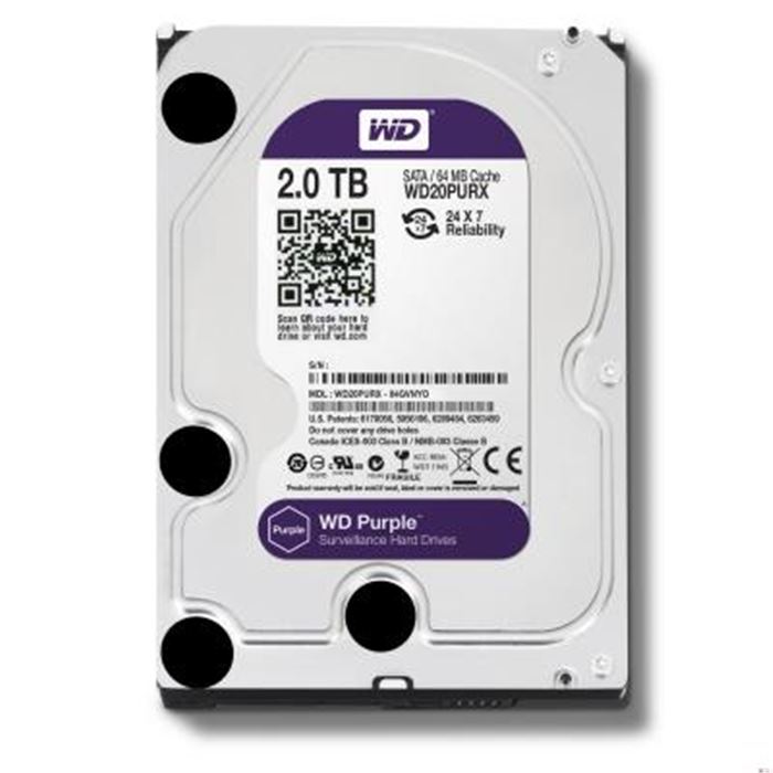 هارددیسک ظرفیت 2 ترابایت اینترنال بنفش وسترن دیجیتال - 3