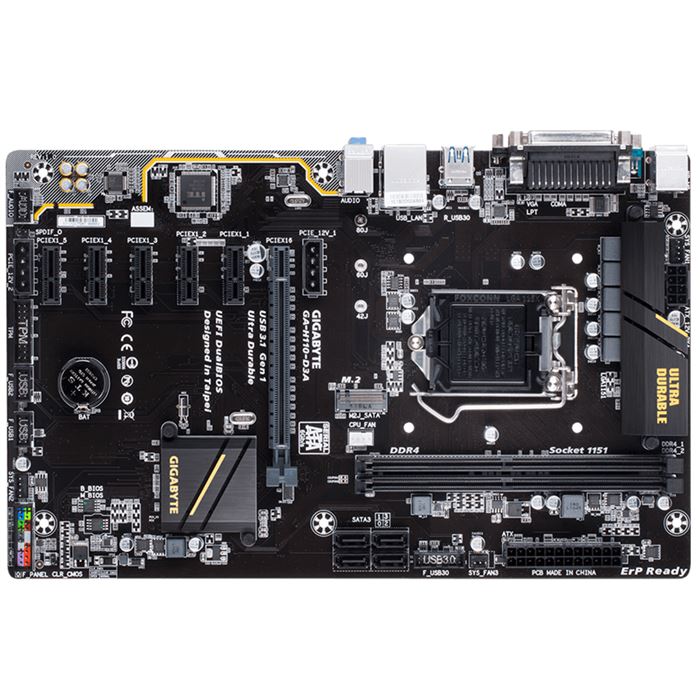مادربرد گیگابایت GA-H110-D3A - 9