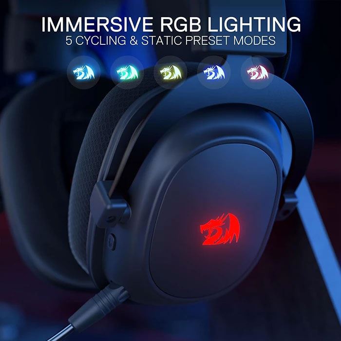 هدست گیمینگ بلوتوثی ردراگون مدل ZEUS H510 PRO RGB - 5