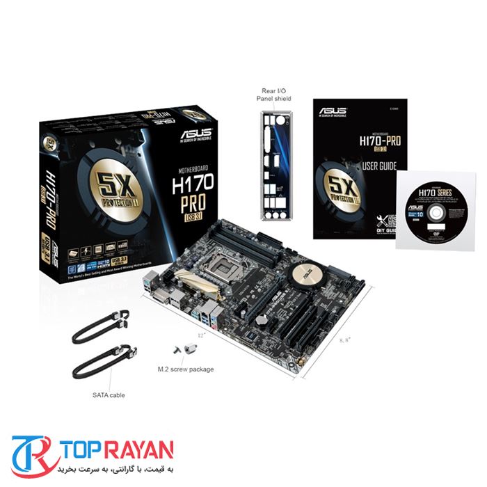 مادربرد ایسوس مدل اچ ۱۷۰ پرو مجهز به پورت USB ۳.۱ - 3