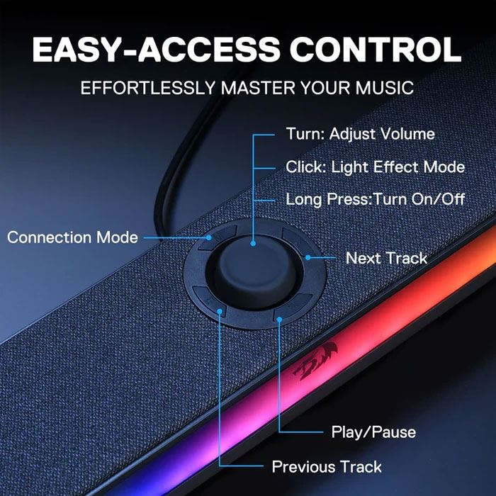 اسپیکر دسکتاپ ردراگون مدل NEO GS515 RGB - 7