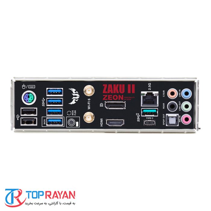 مادربرد ایسوس مدل TUF GAMING B550M (WI-FI) ZAKU II EDITION سوکت AM4 - 4