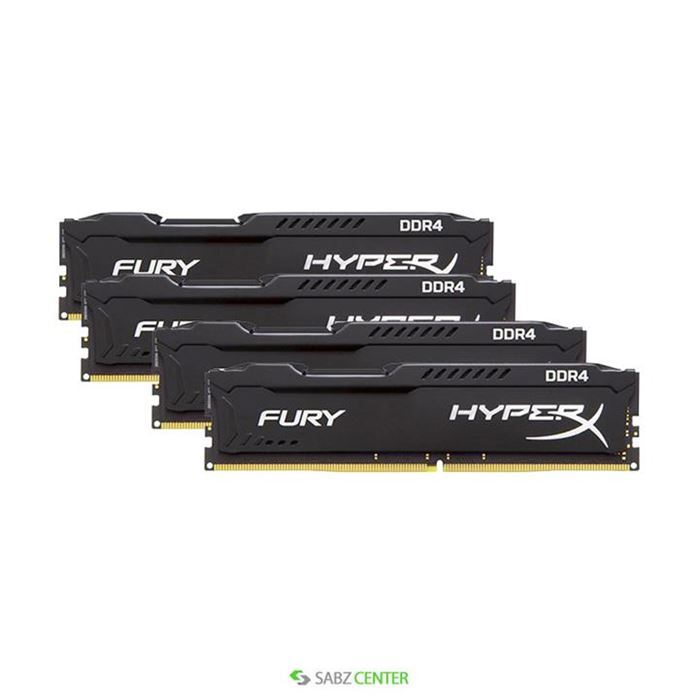 رم کامپیوتر کینگستون مدل HyperX Fury DDR4 2400MHz CL15 ظرفیت 32 گیگابایت - 5