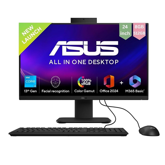 کامپیوتر آل این وان 23.8 اینچ ایسوس مدل AiO V440 پردازنده Core 3 100U رم 8GB حافظه 512GB SSD گرافیک Intel  - 2