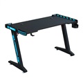 Redragon GD 3112B 140cm LED BLACK BLUE Gaming Computer Desk