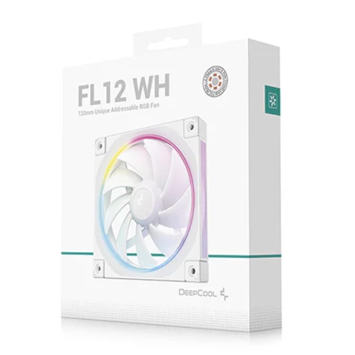 فن خنک کننده کیس کامپیوتر گیمینگ دیپ کول مدل FL12 WH - 6