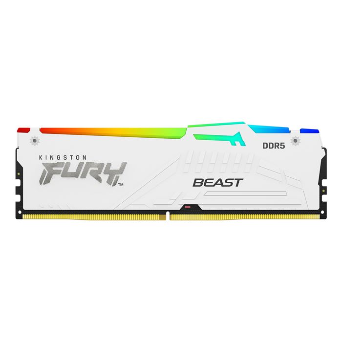 رم کامپیوتر کینگستون سفید مدل DDR5 Fury Beast دو کاناله 5200 مگاهرتز CL36 ظرفیت 64 گیگابایت - 3