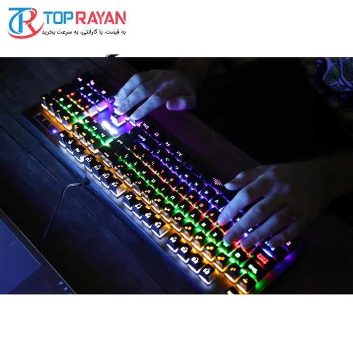 کیبورد مخصوص بازی جدل مدل KL89 Gaming RGB  - 3