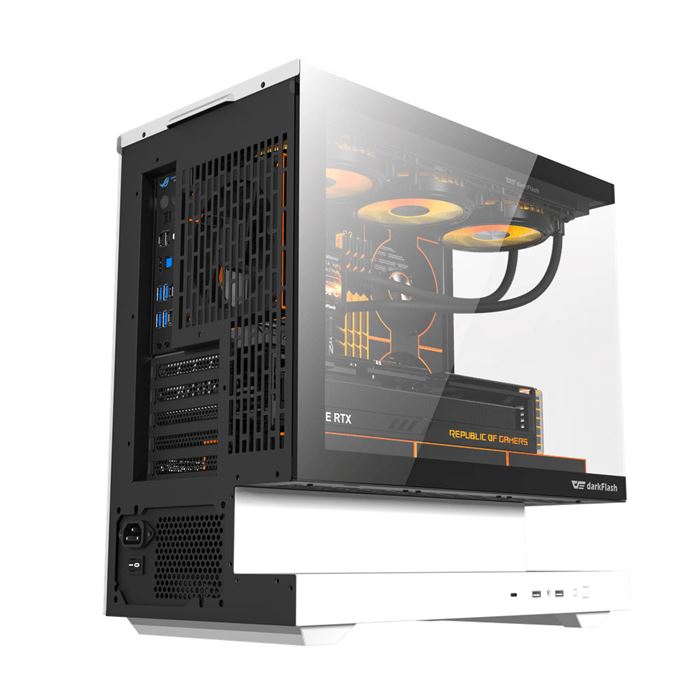 کیس کامپیوتر گیمینگ دارک فلش مدل FLOATRON F1 M-ATX B&W - 7