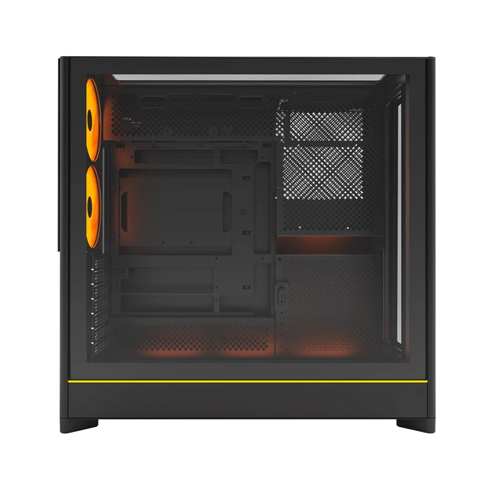 کیس مشکی مونتک مدل MONTECH HS01 PRO BLACK - 5